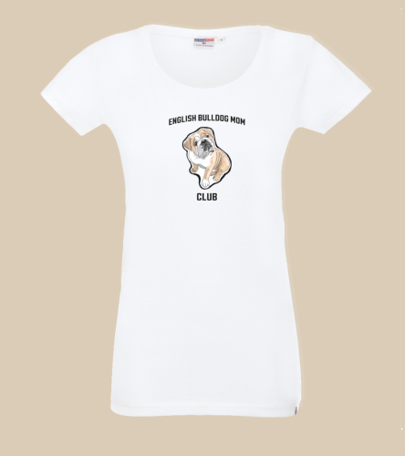 Buldog Angielski Mom Club T-shirt