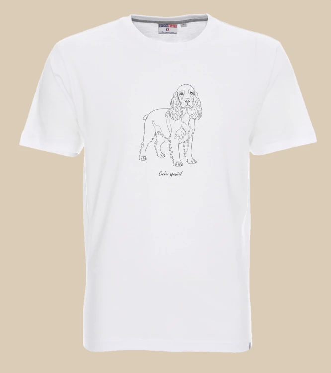 Cocker Spaniel Outline T-shirt