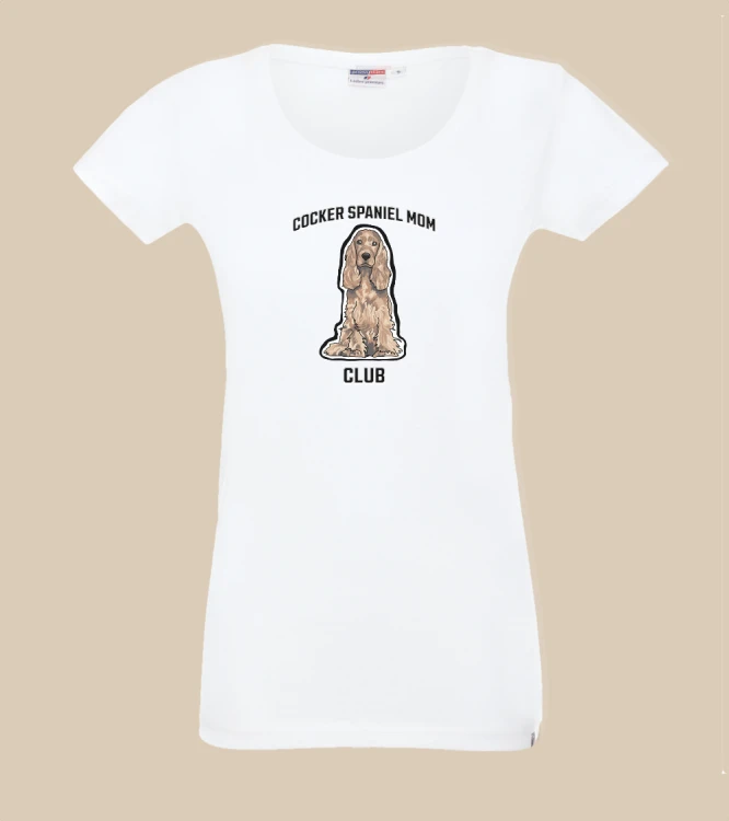 Cocker Spaniel Mom Club T-shirt