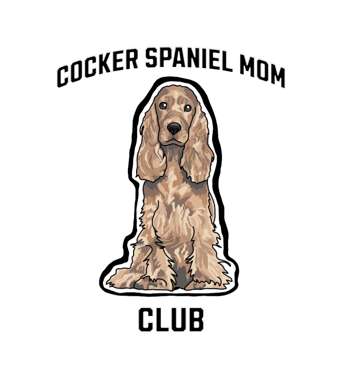 Cocker Spaniel Mom Club T-shirt