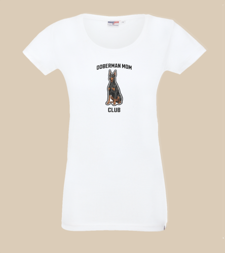 Doberman Mom Club T-shirt