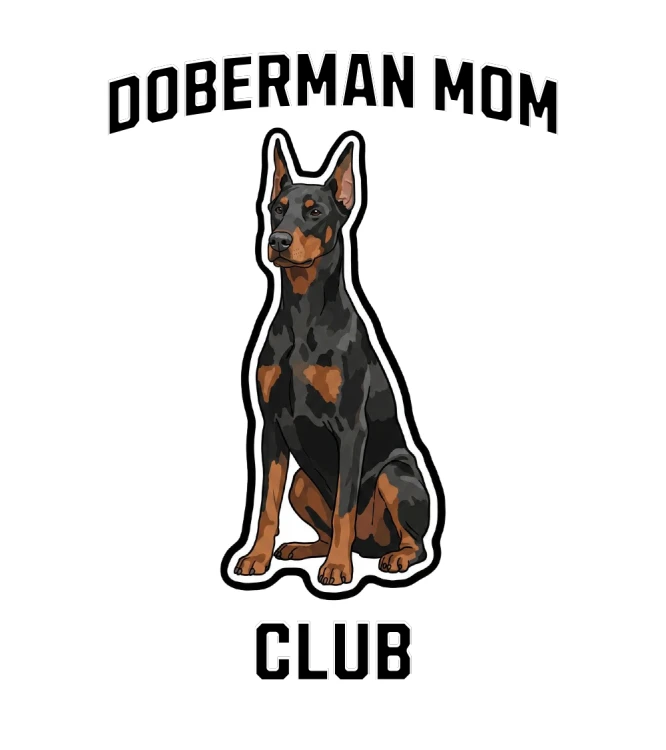 Doberman Mom Club T-shirt