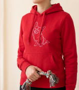 Corgi Outline Bluza z kapturem