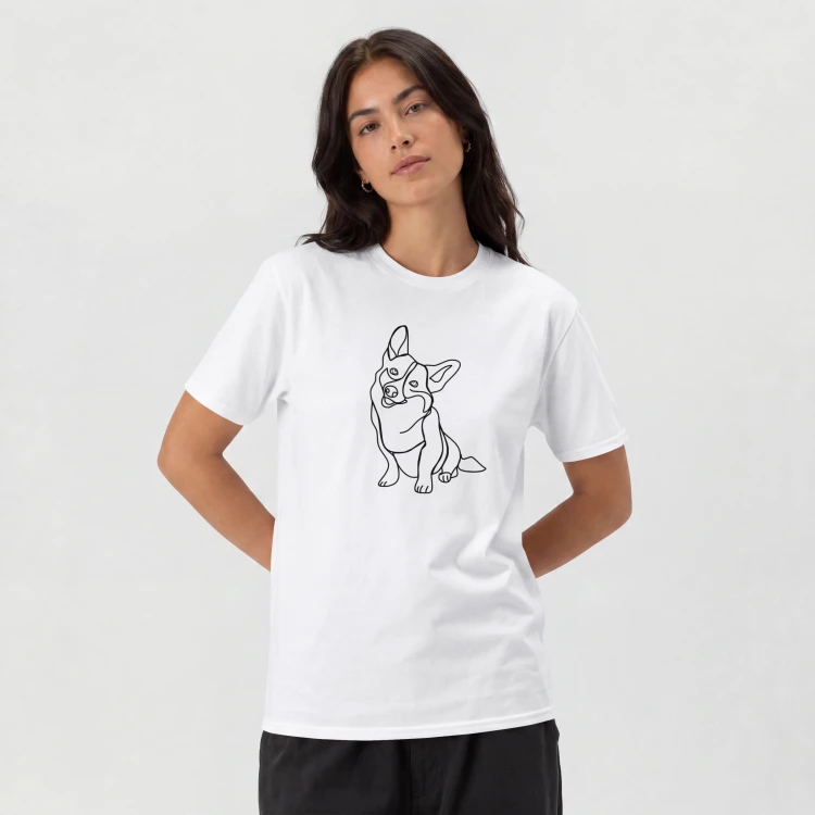 Corgi Outline T-shirt