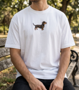 Jamnik Naszywka T-shirt oversize