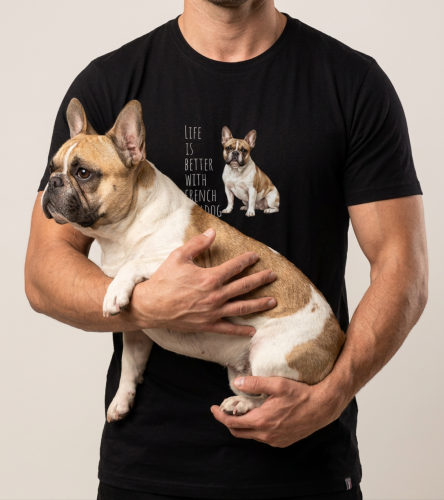 Life Is Better With Buldog Francuski T-shirt