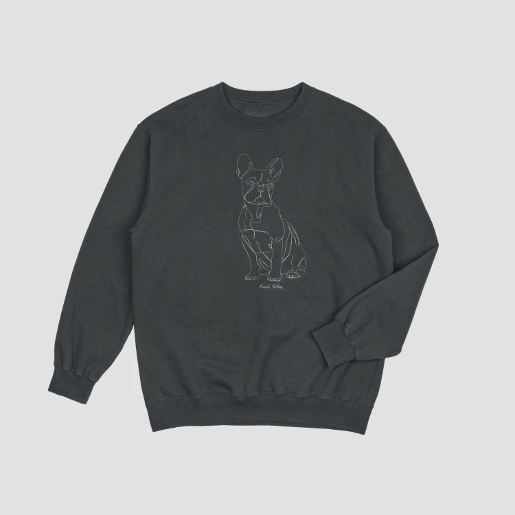 Buldog Francuski Outline Bluza unisex