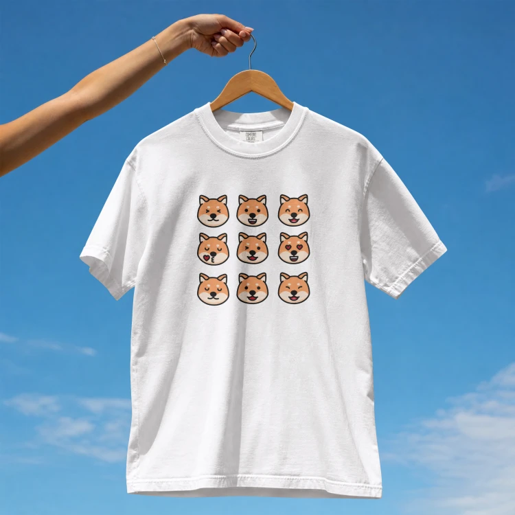 Shiba Inu Emoji T-shirt