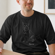 Shiba Inu Outline T-shirt