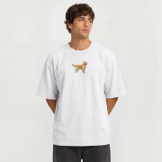 Golden Retriever Naszywka T-shirt oversize