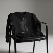 Golden Retriever Outline Bluza unisex
