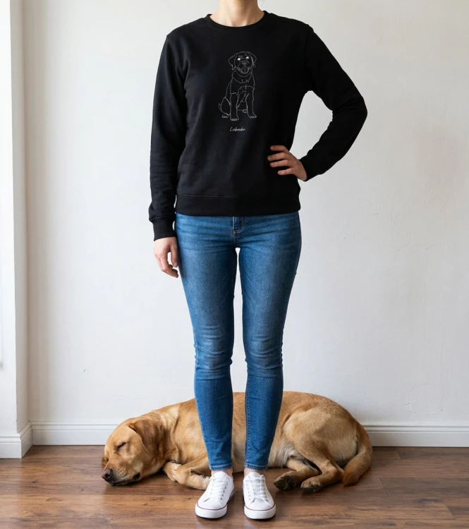 Labrador Outline Bluza unisex