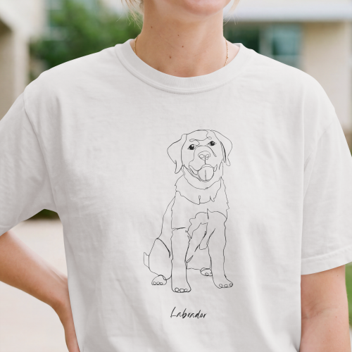 Labrador Outline T-shirt