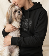 Shih Tzu Outline 2 Bluza z kapturem