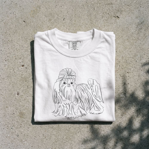 Shih Tzu Outline 2 T-shirt