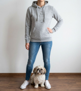 Shih Tzu Outline Bluza z kapturem