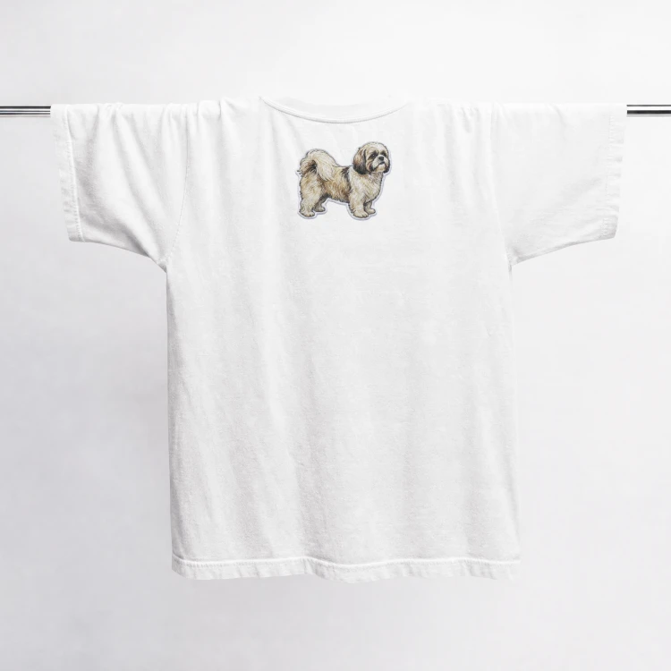 Shih Tzu Naszywka T-shirt oversize