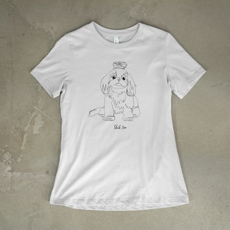 Shih Tzu Outline T-shirt