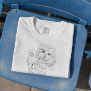 Pudel Outline 2 T-shirt