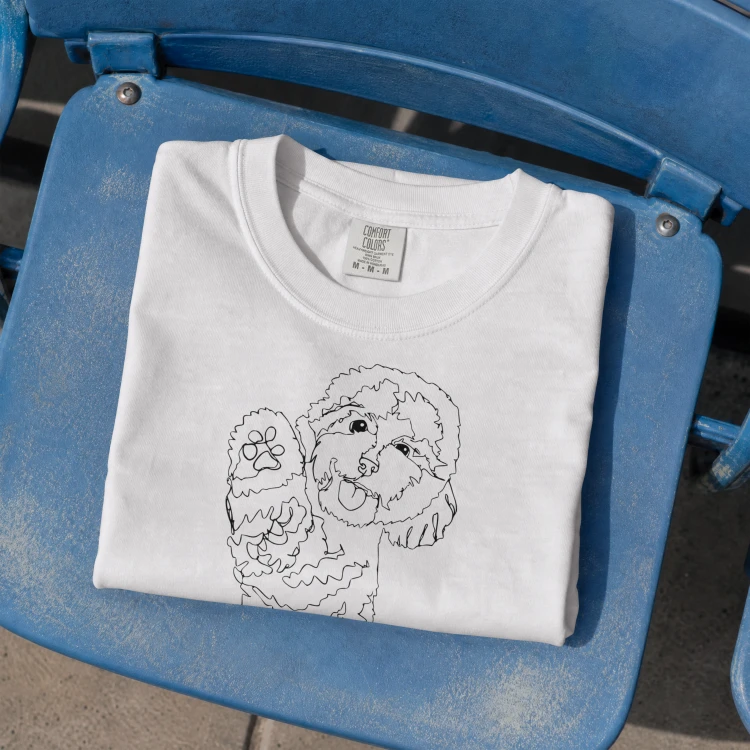 Pudel Outline 2 T-shirt