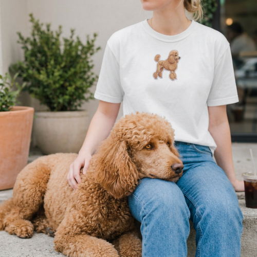 Pudel Naszywka T-shirt oversize