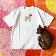 Chihuahua Naszywka T-shirt oversize