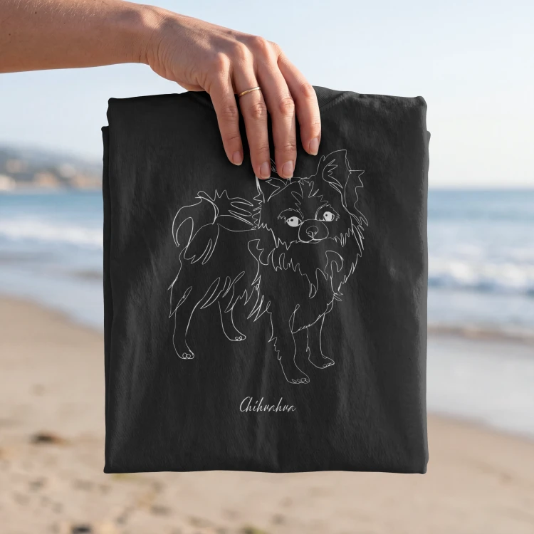 Chihuahua Outline 2 T-shirt