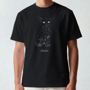 Chihuahua Outline T-shirt