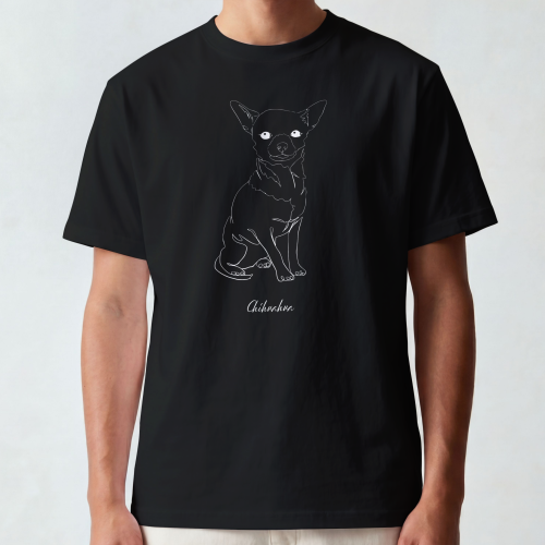 Chihuahua Outline T-shirt