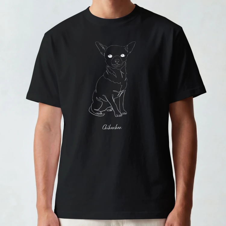 Chihuahua Outline T-shirt