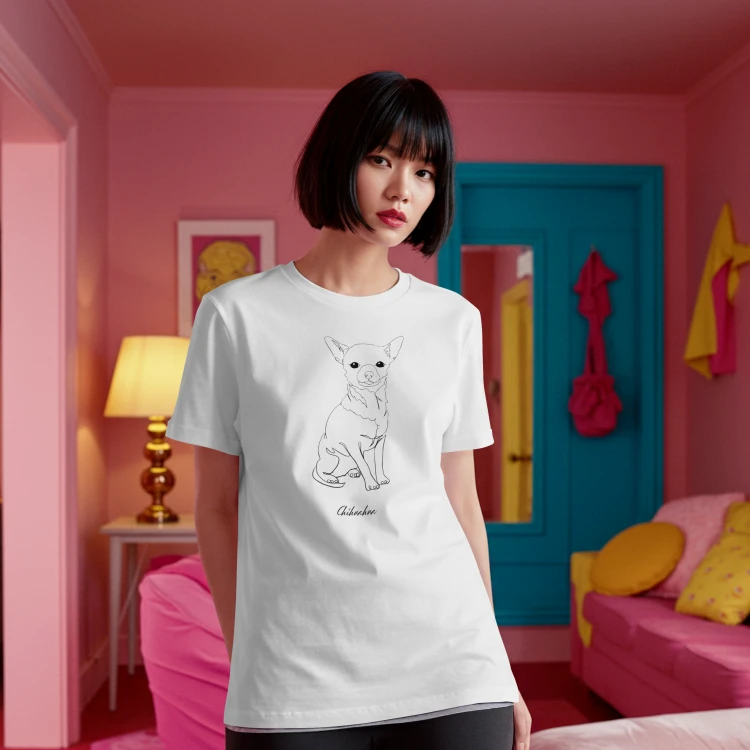 Chihuahua Outline T-shirt