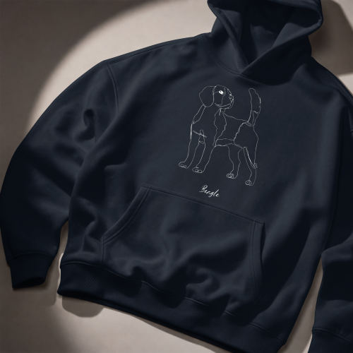Beagle Outline Bluza z kapturem