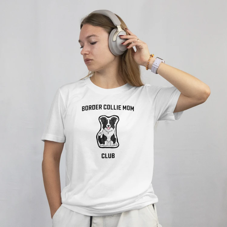 Border Collie Mom Club T-shirt