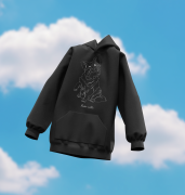 Border Collie Outline Bluza z kapturem