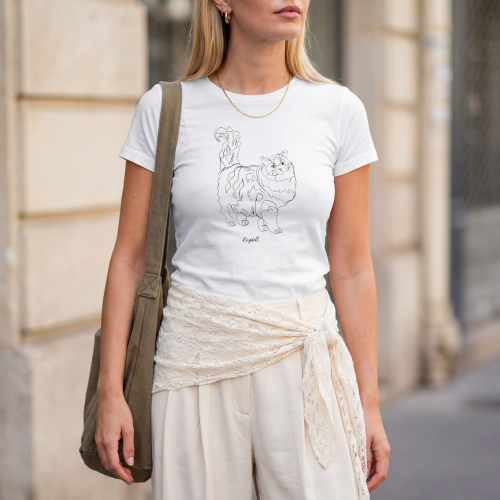 Ragdoll Outline T-shirt