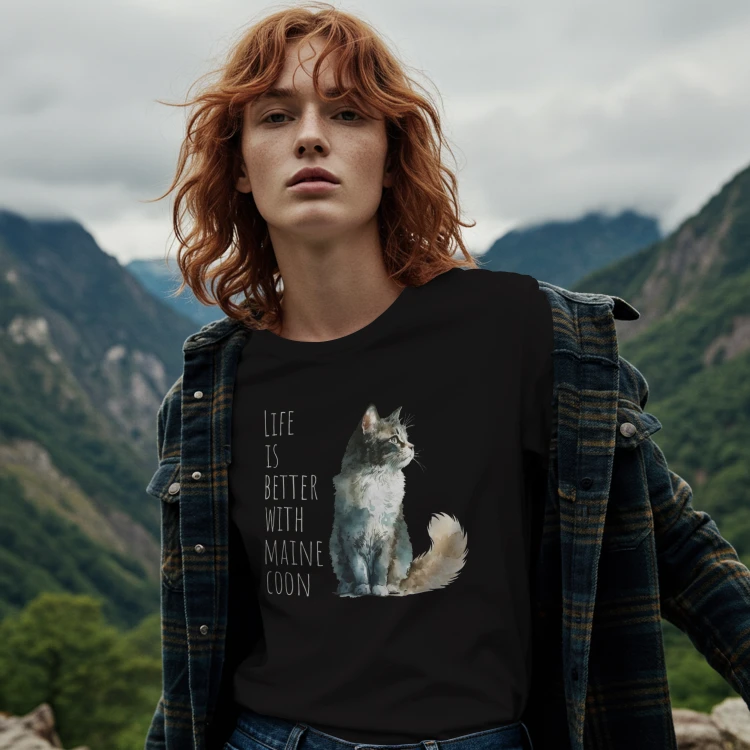 Life Is Better With Maine Coon T-shirt