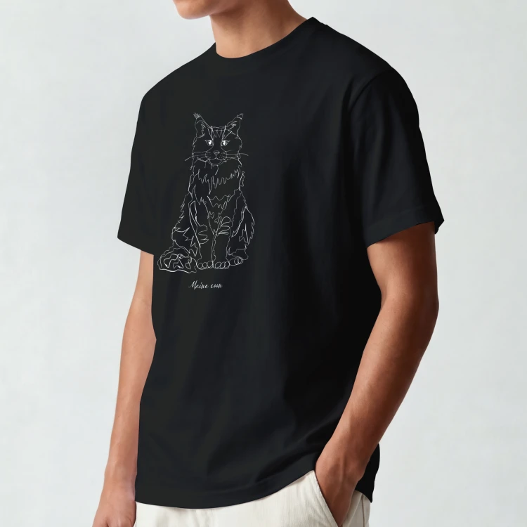 Maine Coon Outline T-shirt