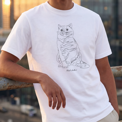 Brytyjski Krótkowłosy Outline T-shirt