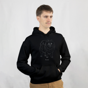 Szpic Miniaturowy Outline Bluza z kapturem
