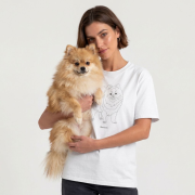 Szpic Miniaturowy Outline T-shirt
