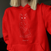 Syjamski Outline Bluza z kapturem