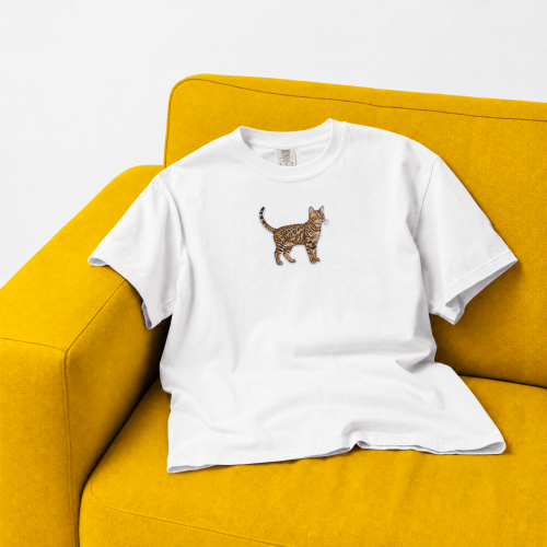 Bengalski Naszywka T-shirt oversize