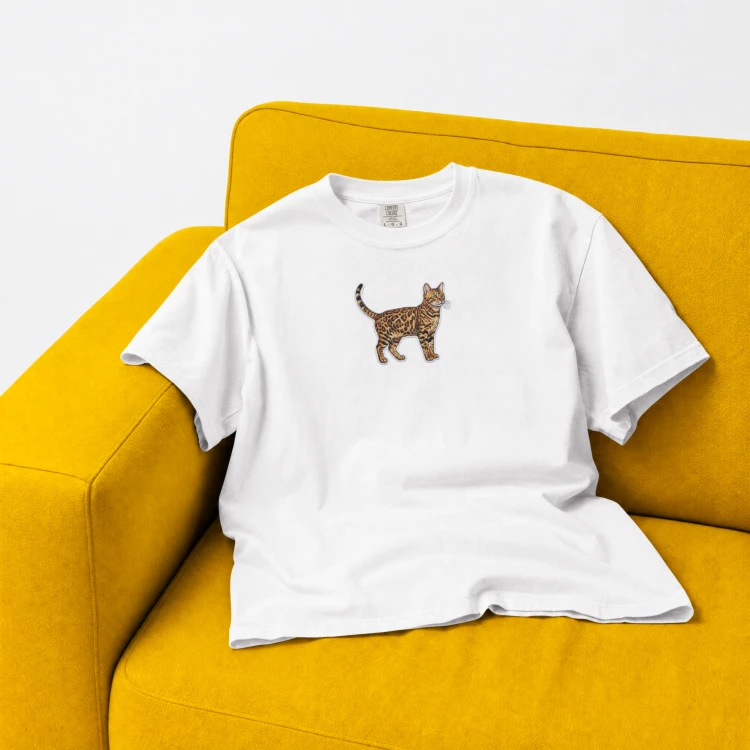 Bengalski Naszywka T-shirt oversize