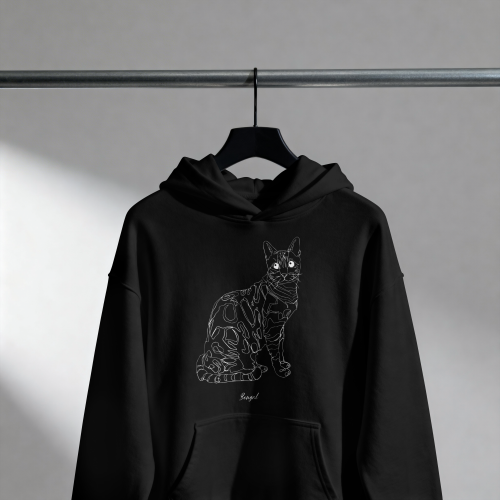 Bengalski Outline Bluza z kapturem