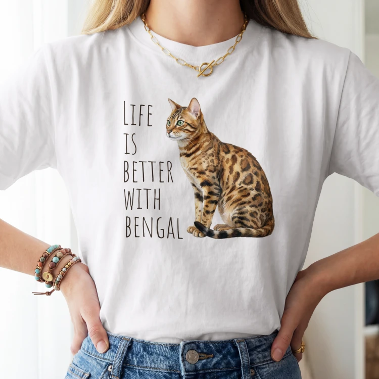 Life Is Better With Bengalski T-shirt