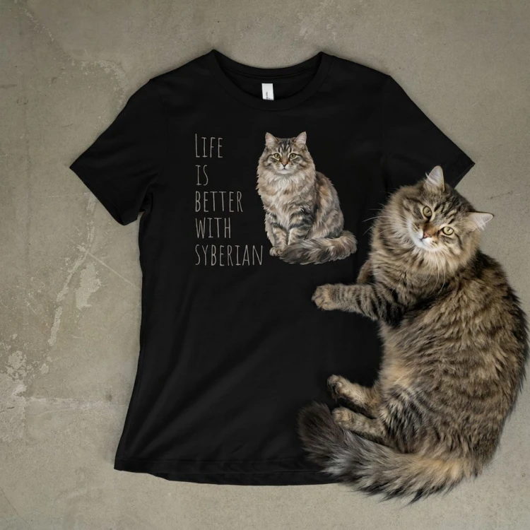Life Is Better With Kot Syberyjski T-shirt
