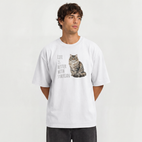 Life Is Better With Kot Syberyjski T-shirt