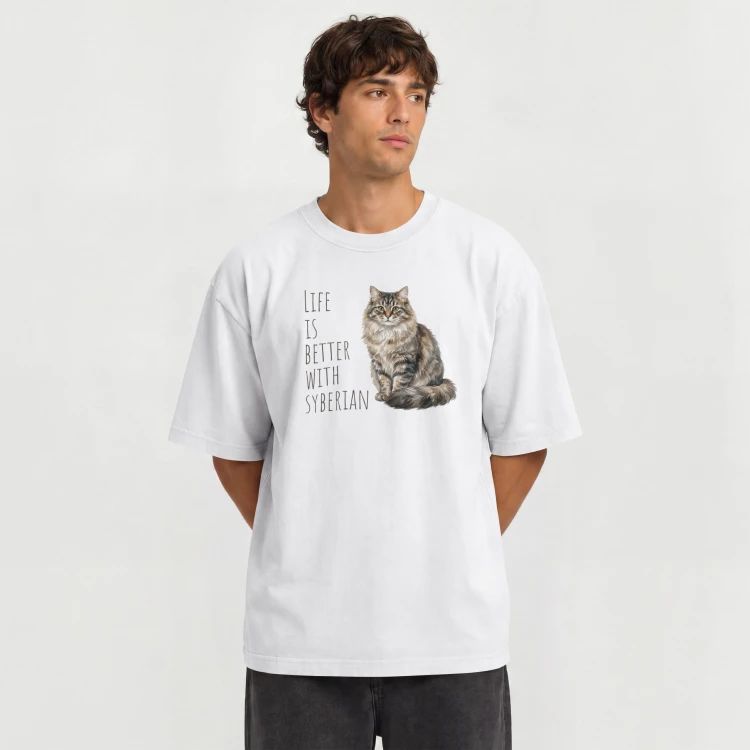 Life Is Better With Kot Syberyjski T-shirt
