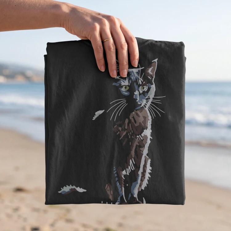 Czarny Kot Shadow T-shirt