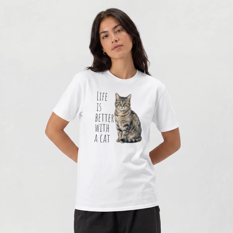 Life Is Better With A Cat T-shirt